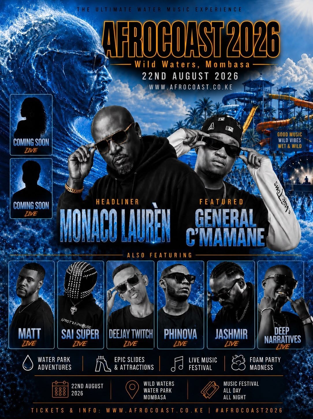 AfroCoast 2026 — Full Lineup